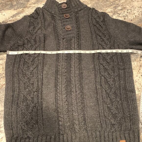 Weatherproof NWT Weatherproof Vintage Cable Knit Pullover Sweater Medium Gray - Picture 8 of 11